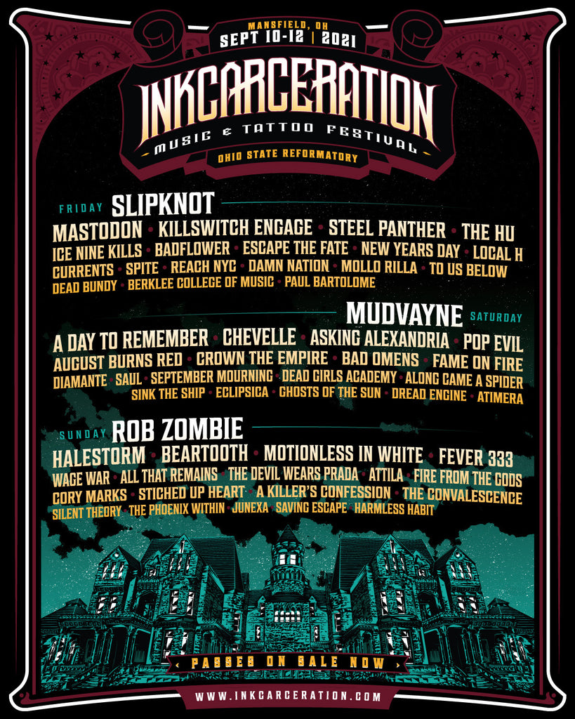 BREAKING: INKCARCERATION FESTIVAL LINEUP ANNOUNCED