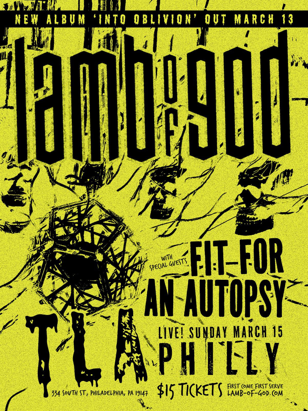 Lamb of God Announce March 15 Pop-Up Show at TLA in Philadelphia
