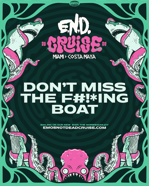 Emo’s Not Dead Announces 4th Annual Cruise From Jan 22-26, 2026