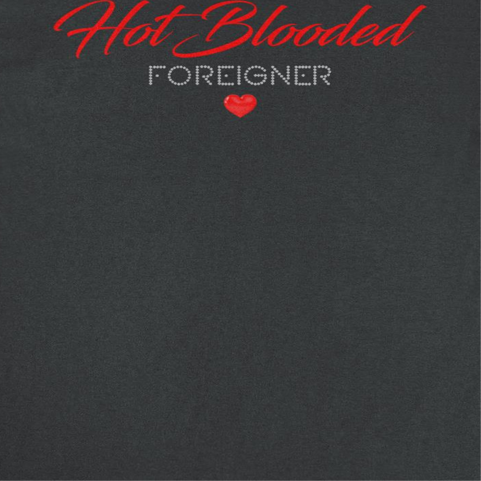 Foreigner Hot Blooded Black T-Shirt