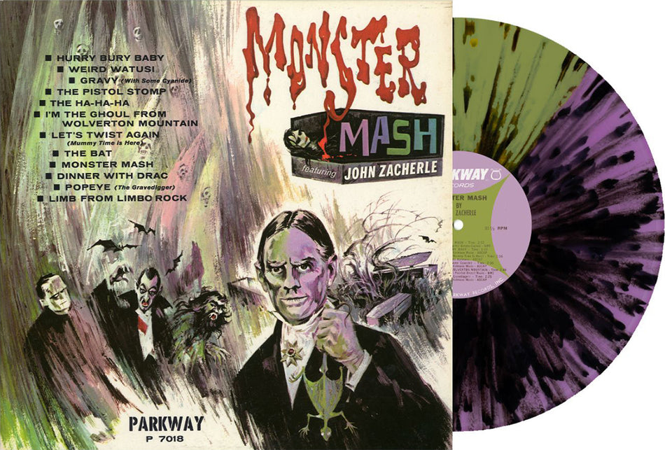 JOHN ZACHERLE - MONSTER MASH (INDIE EXCLUSIVE PURPLE/GREEN SPLIT W/ BLACK SPLATTER VINYL)