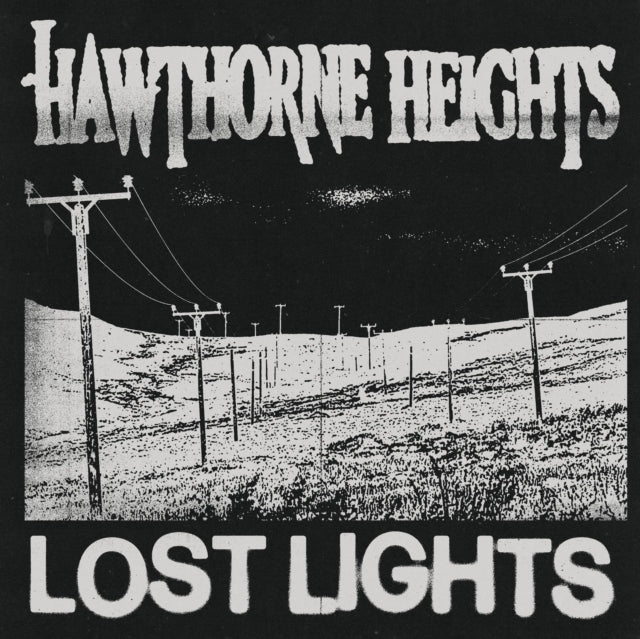 HAWTHORNE HEIGHTS - LOST LIGHTS (BLACK/WHITE/HOT PINK A/B SIDE W/ WHITE SPLATTER)
