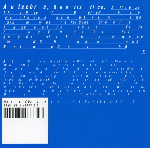 the album cover for Autechre - Quarstice
