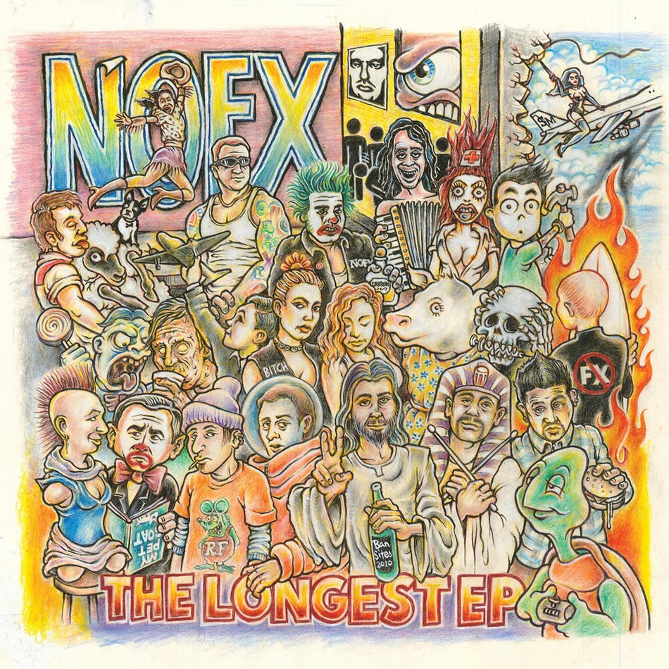 the album cover for NOFX - The Longest EP