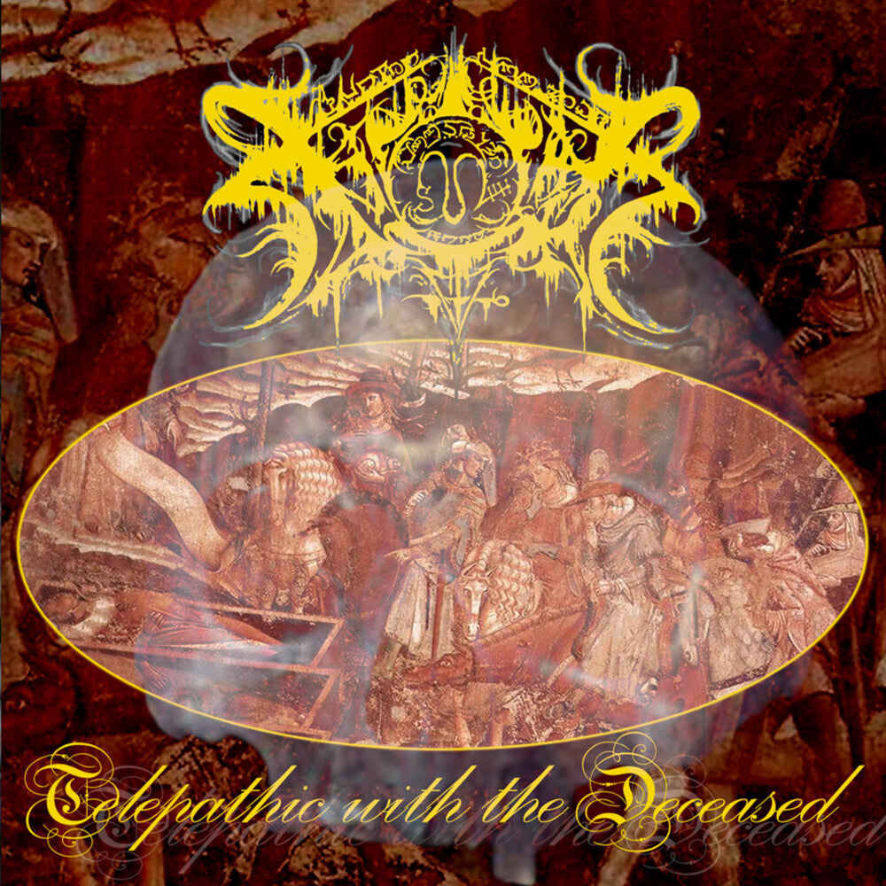 the album cover for Xasthur - Telepathic With The Deceased