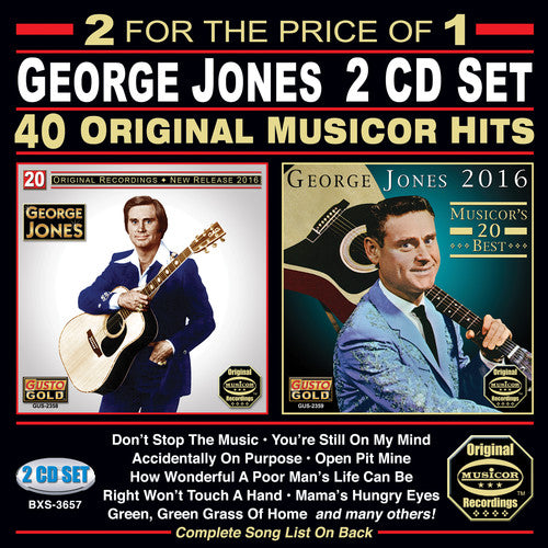 GEORGE JONES - 40 ORIGINAL MUSICOR HITS (CD)