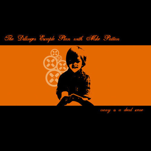 DILLINGER ESCAPE PLAN - IRONY IS A DEAD SCENE ORANGE W/ BLACK & WHITE SPLATTER VINYL)