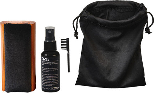 DISCWASHER RD1007Z D4+ RECORD CARE SYSTEM - FLUID, BRUSH & STORAGE BAG (BLACK & BROWN)
