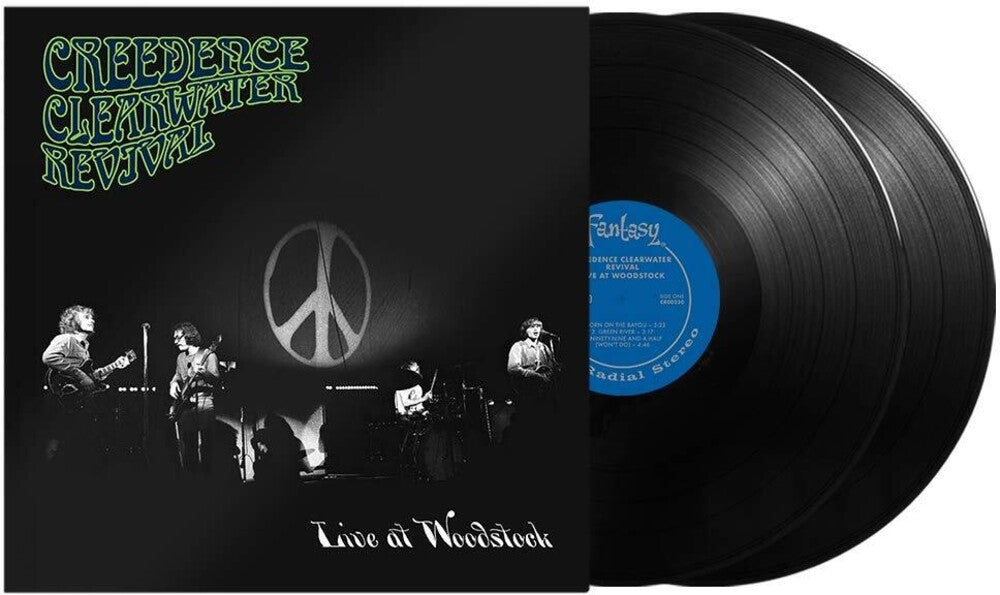 the album cover for Creedence Clearwater Revival - Live At Woodstock [2LP]