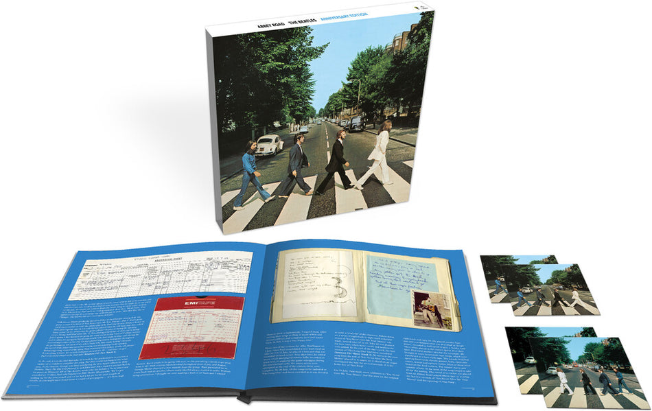 the album cover for The Beatles - Abbey Road: Anniversary Edition [Super Deluxe Box Set 3CD/Blu-ray]