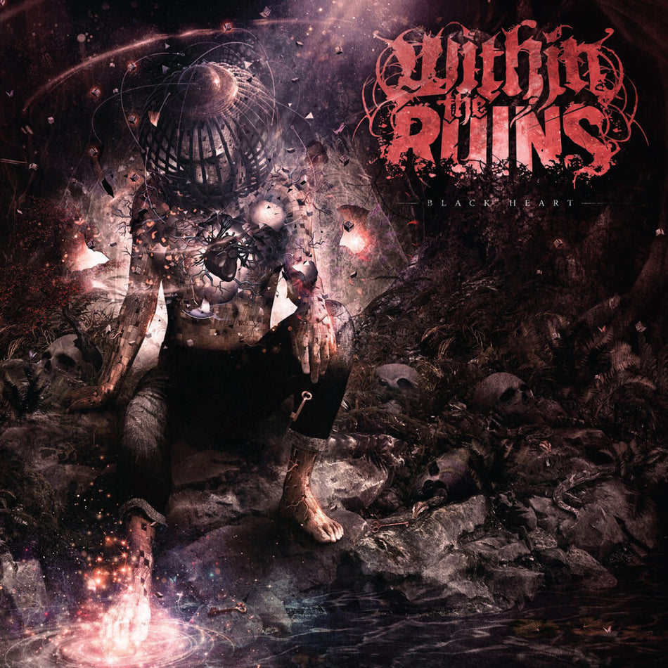 the album cover for Within The Ruins - Black Heart