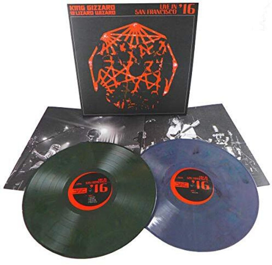 the album cover for King Gizzard & The Lizard Wizard - Live In San Francisco '16 [Random Color 2LP]