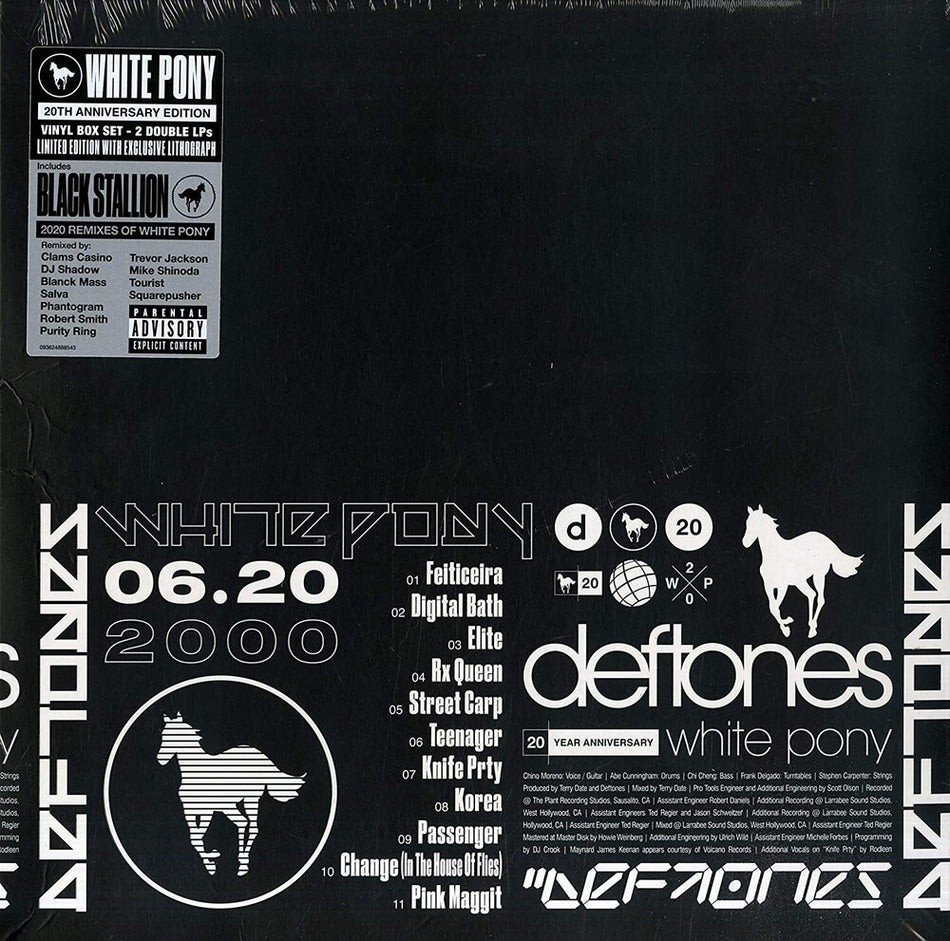 the album cover for Deftones - White Pony: 20th Anniversary [Indie Exclusive Limited Edition Super Deluxe]