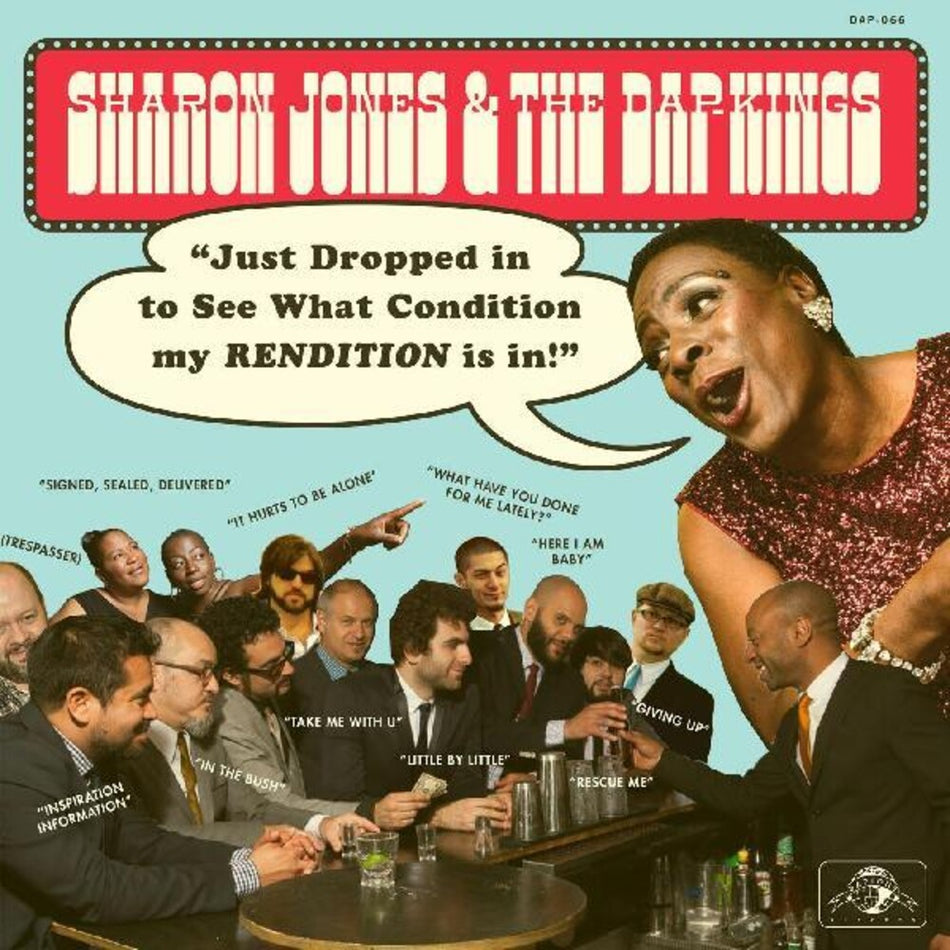 the album cover for Sharon Jones & The Dap-Kings - Just Dropped In (to See What Condition My Rendition Was In)