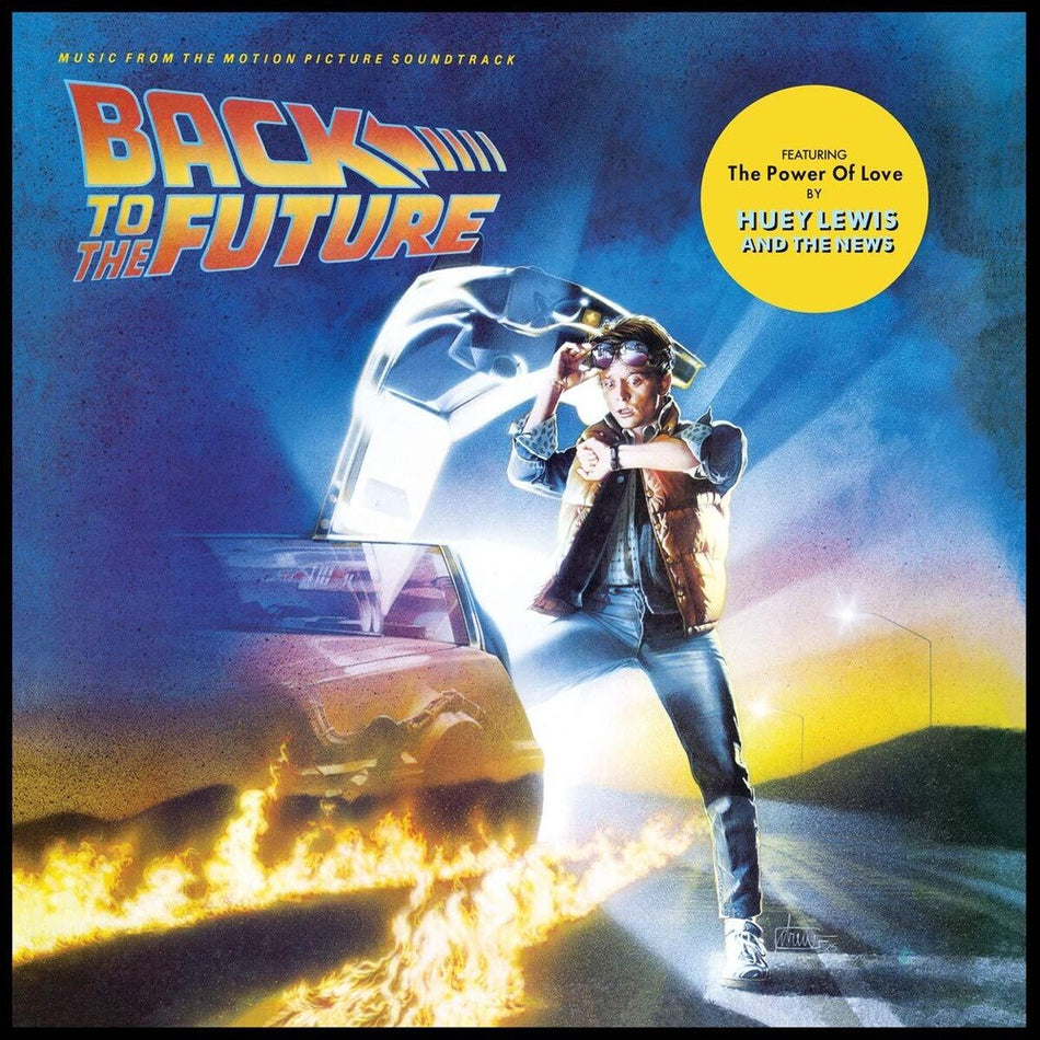 the album cover for Various Artists - Back to the Future (Music From the Motion Picture Soundtrack) [LP]