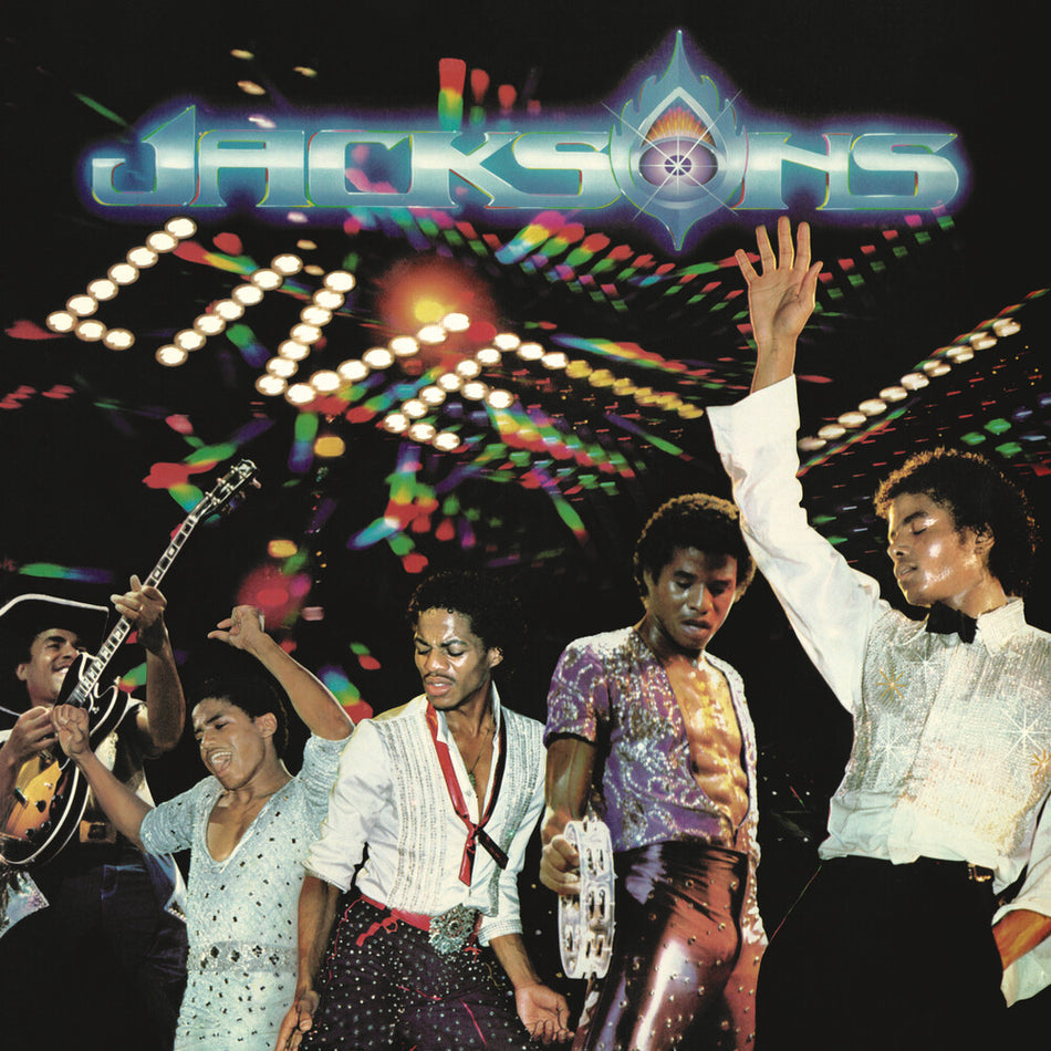the album cover for The Jacksons - Live! [2LP]