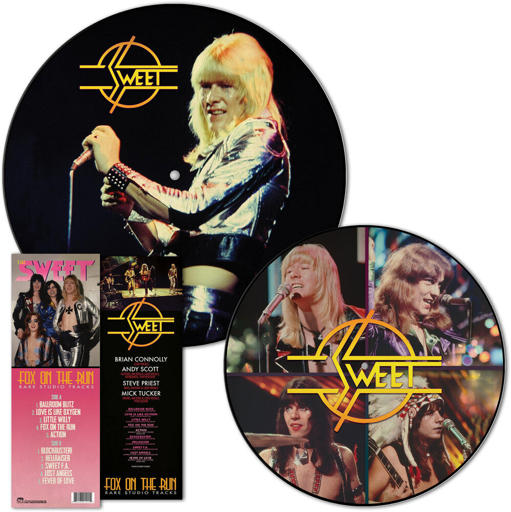 the album cover for Sweet - Fox On The Run - Rare Studio Tracks
