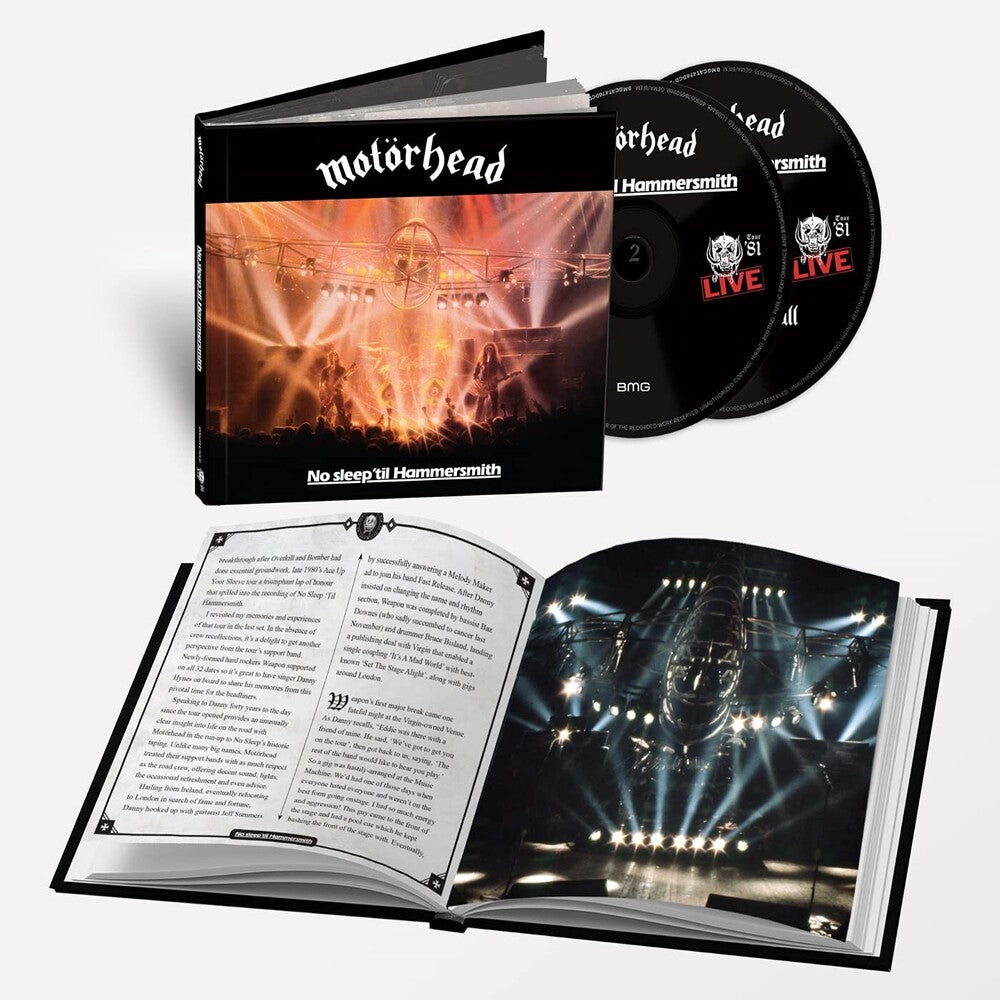 the album cover for Motörhead - No Sleep 'til Hammersmith: 40th Anniversary Edition [2CD]