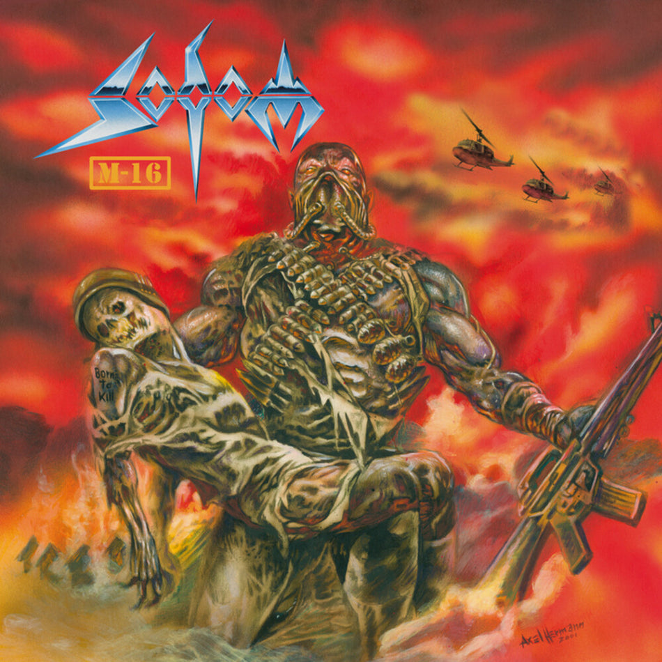the album cover for Sodom - M-16: 20th Anniversary (Uk)