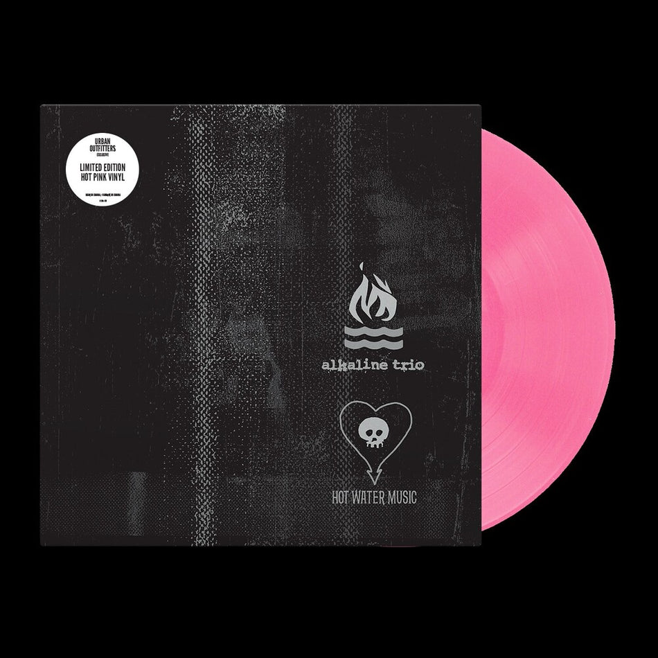 the album cover for Alkaline Trio / Hot Water Music - Split - Hot Pink