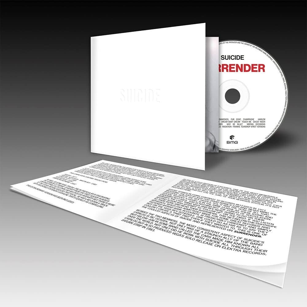 the album cover for Suicide - Surrender
