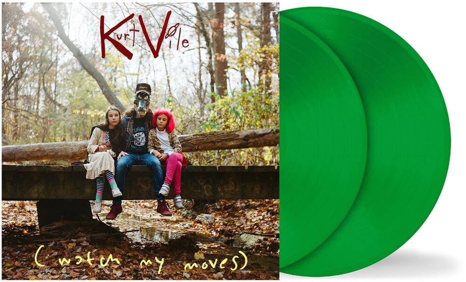 the album cover for Kurt Vile - (Watch My Moves) [Indie Exclusive Limited Edition Translucent Emerald 2LP]
