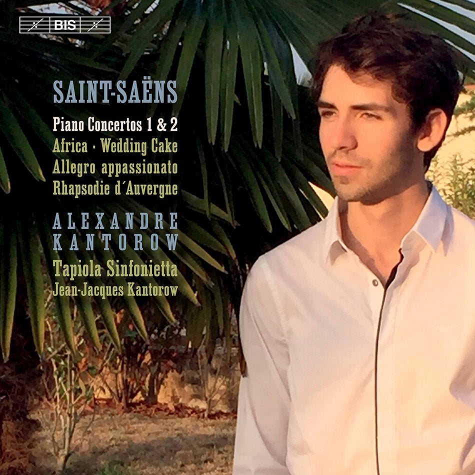 the album cover for Saint-Saens / Kantorow / Kantorow - Piano Concertos 1 & 2 (Hybr)
