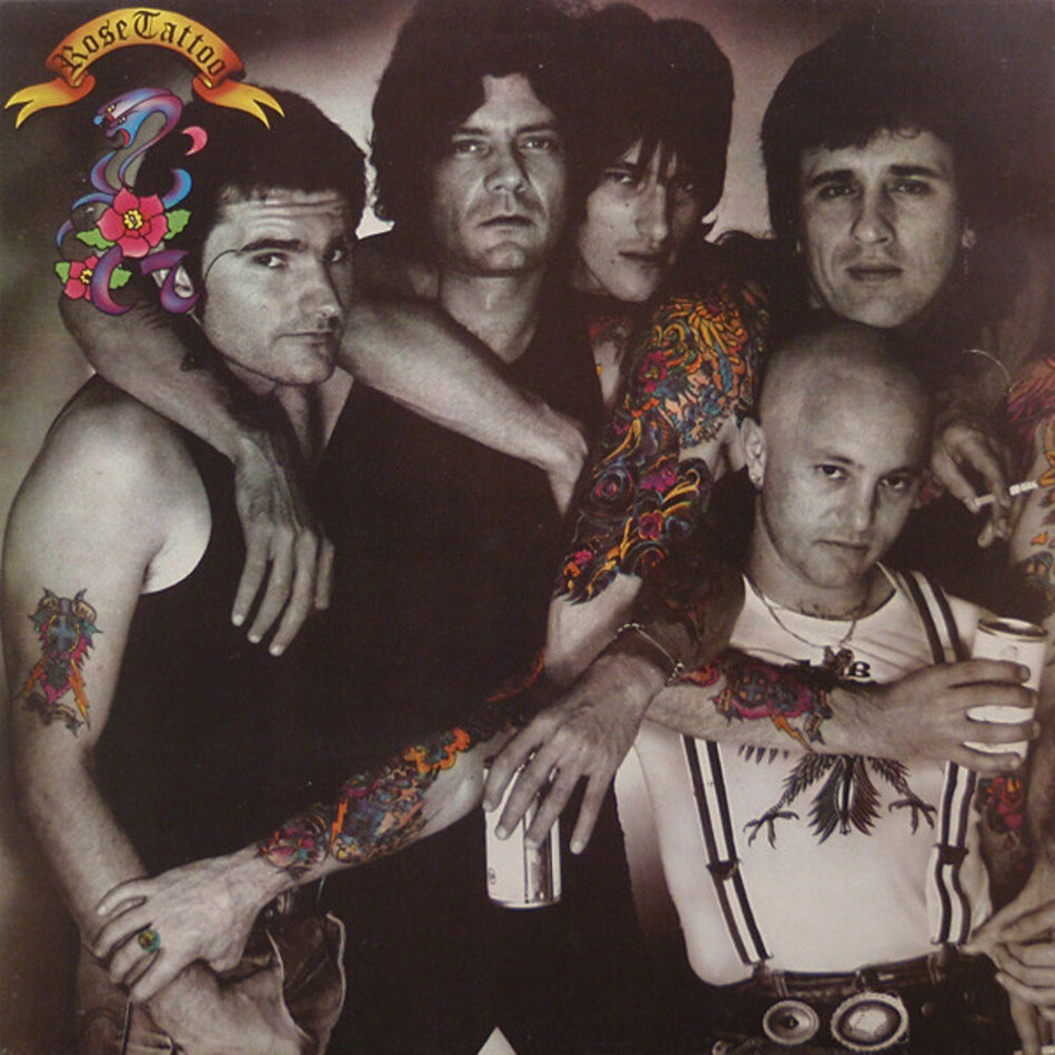 the album cover for Rose Tattoo - Assault & Battery [Indie Exclusive Limited Edition Purple LP]