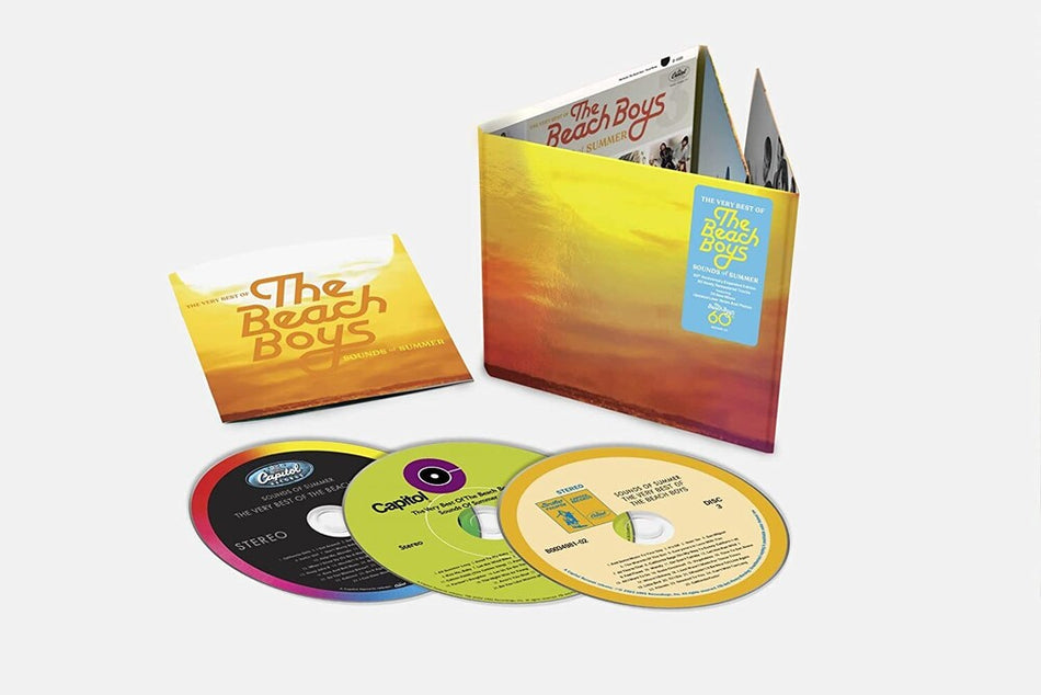 the album cover for The Beach Boys - Sounds Of Summer: The Very Best Of The Beach Boys [3CD]