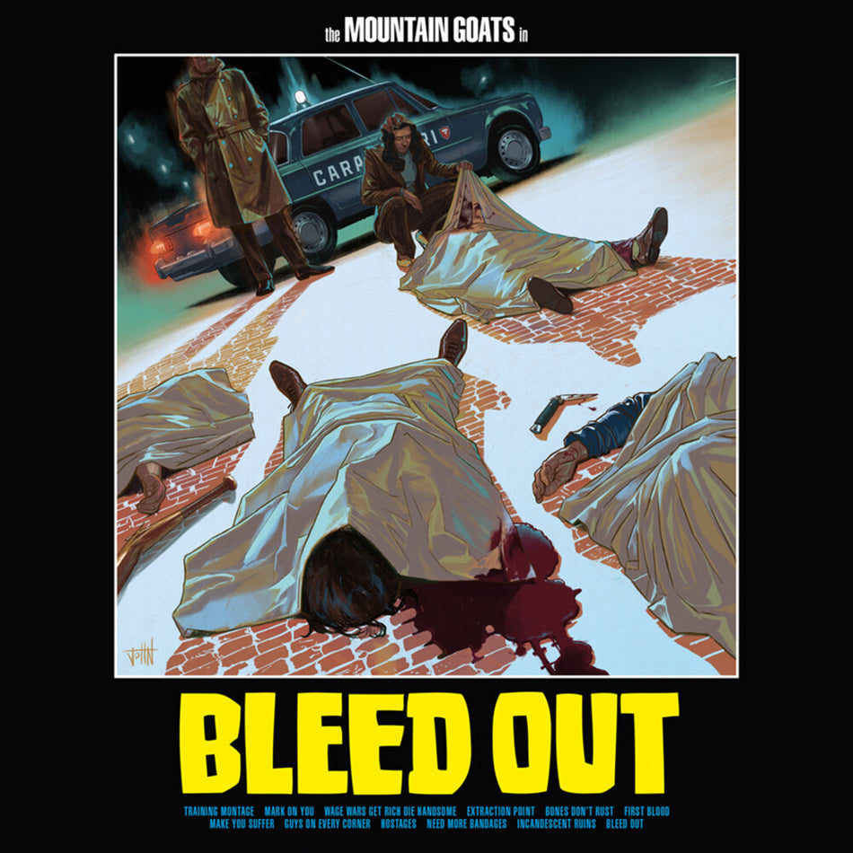 the album cover for The Mountain Goats - Bleed Out [Yellow 2LP]