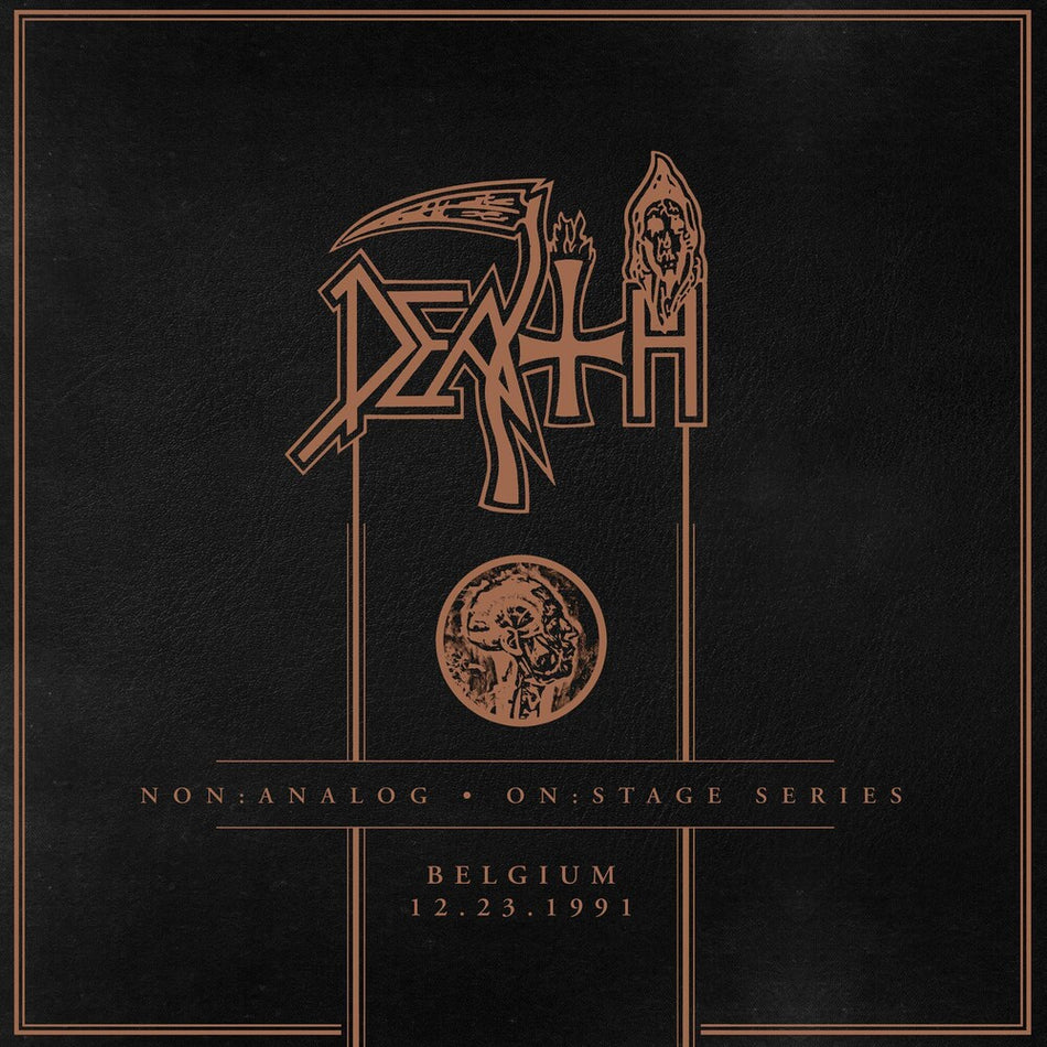 the album cover for Death - Non:Analog - On:Stage Series - Belgium 12-23-1991 [LP]
