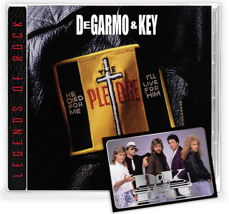 the album cover for DeGarmo & Key - The Pledge