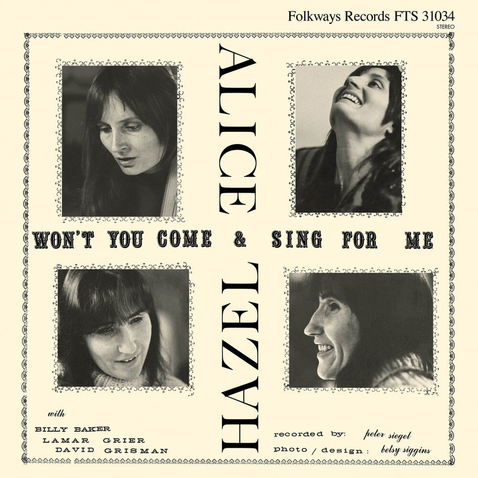 the album cover for Hazel Dickens  / Gerrard,Alice - Won't You Come & Sing For Me