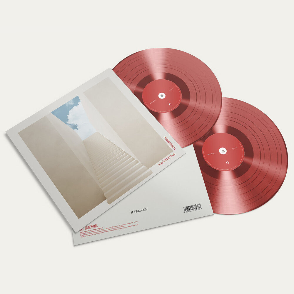 the album cover for Rufus Du Sol - Surrender [Red 2LP]