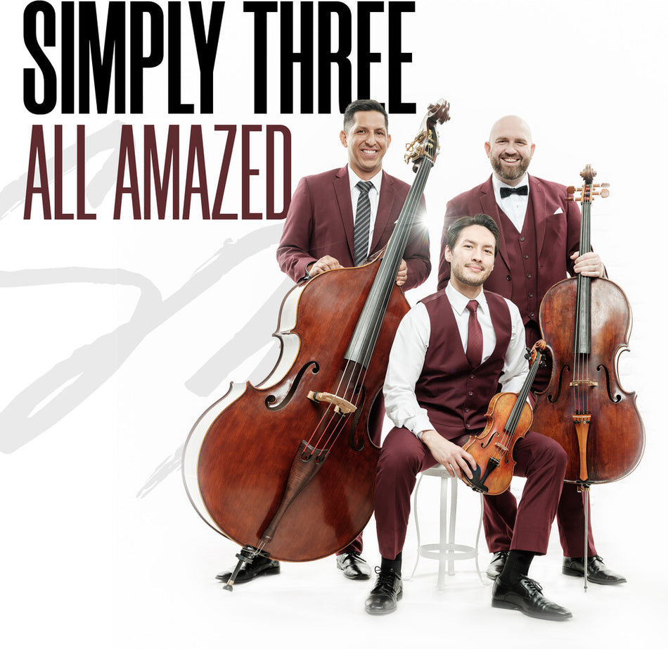 the album cover for Simply Three - All Amazed