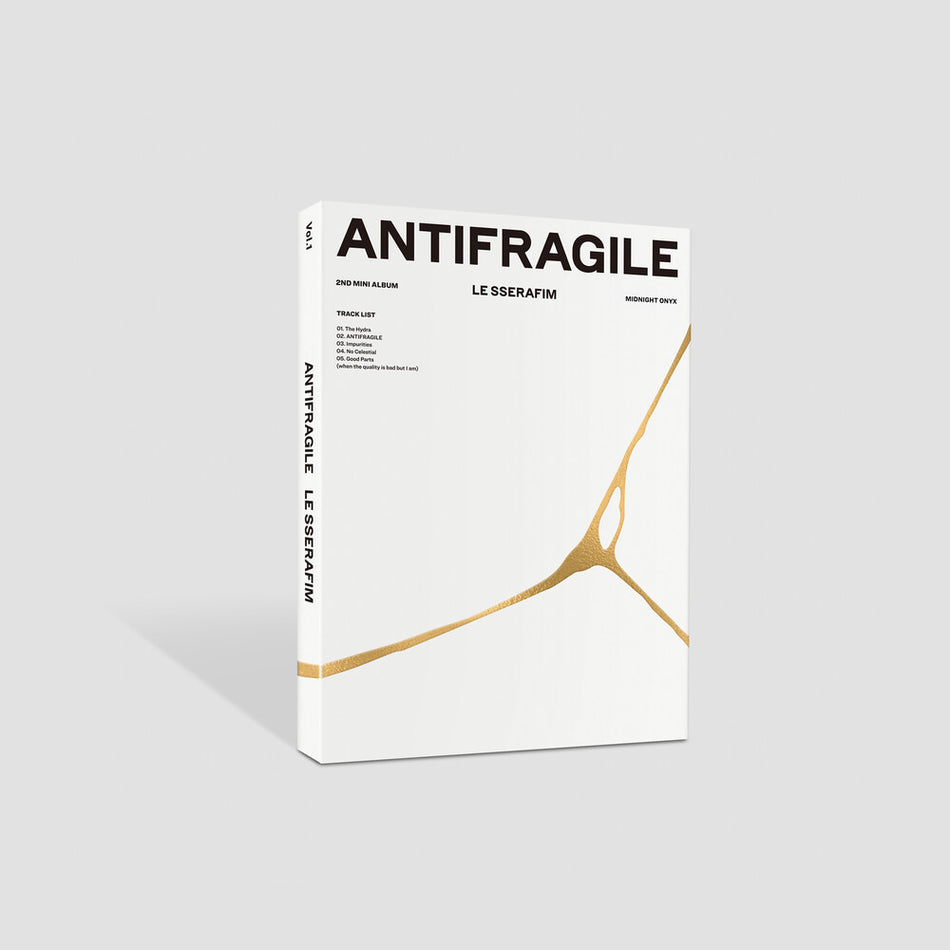 the album cover for LE SSERAFIM - ANTIFRAGILE [MIDNIGHT ONYX]