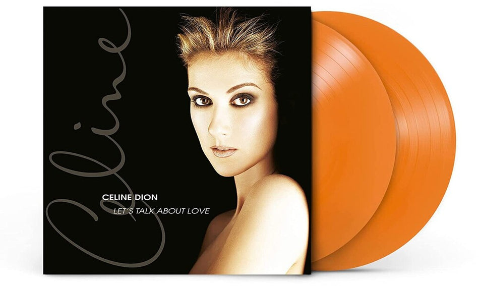 the album cover for Celine Dion - Let’s Talk About Love [Orange 2LP]