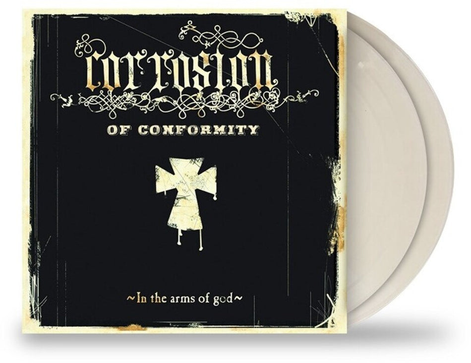 the album cover for Corrosion Of Conformity - In the Arms of God [RSD Essential Indie Colorway Natural 2LP]