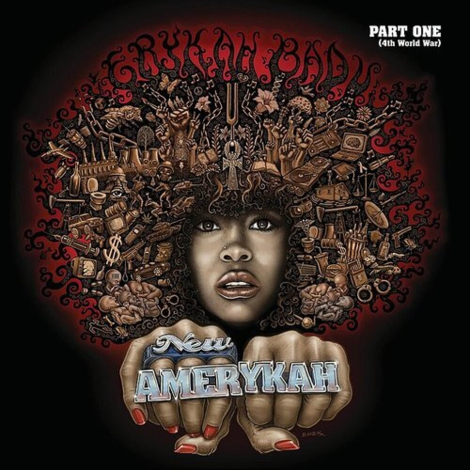 the album cover for Erykah Badu - New Amerykah Part One (4th World War) [Colored Vinyl]