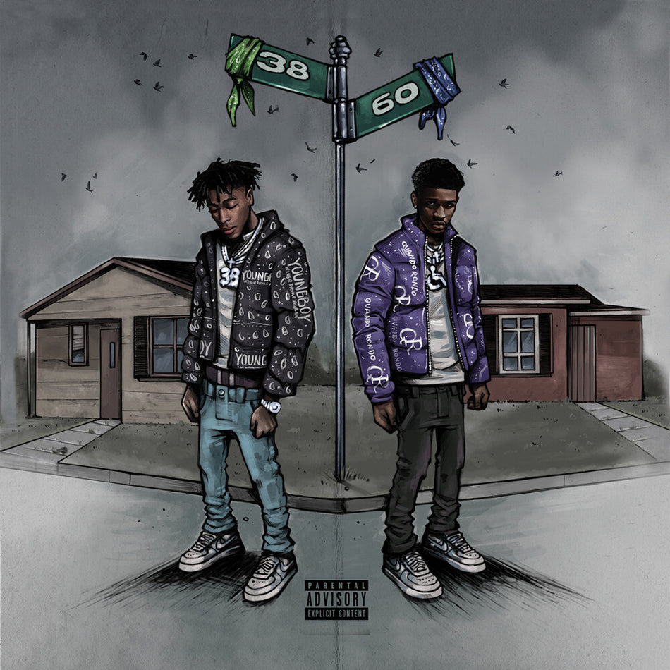 the album cover for Quando Rondo / Youngboy Never Broke Again - 3860 (Mixtape) (Mod)
