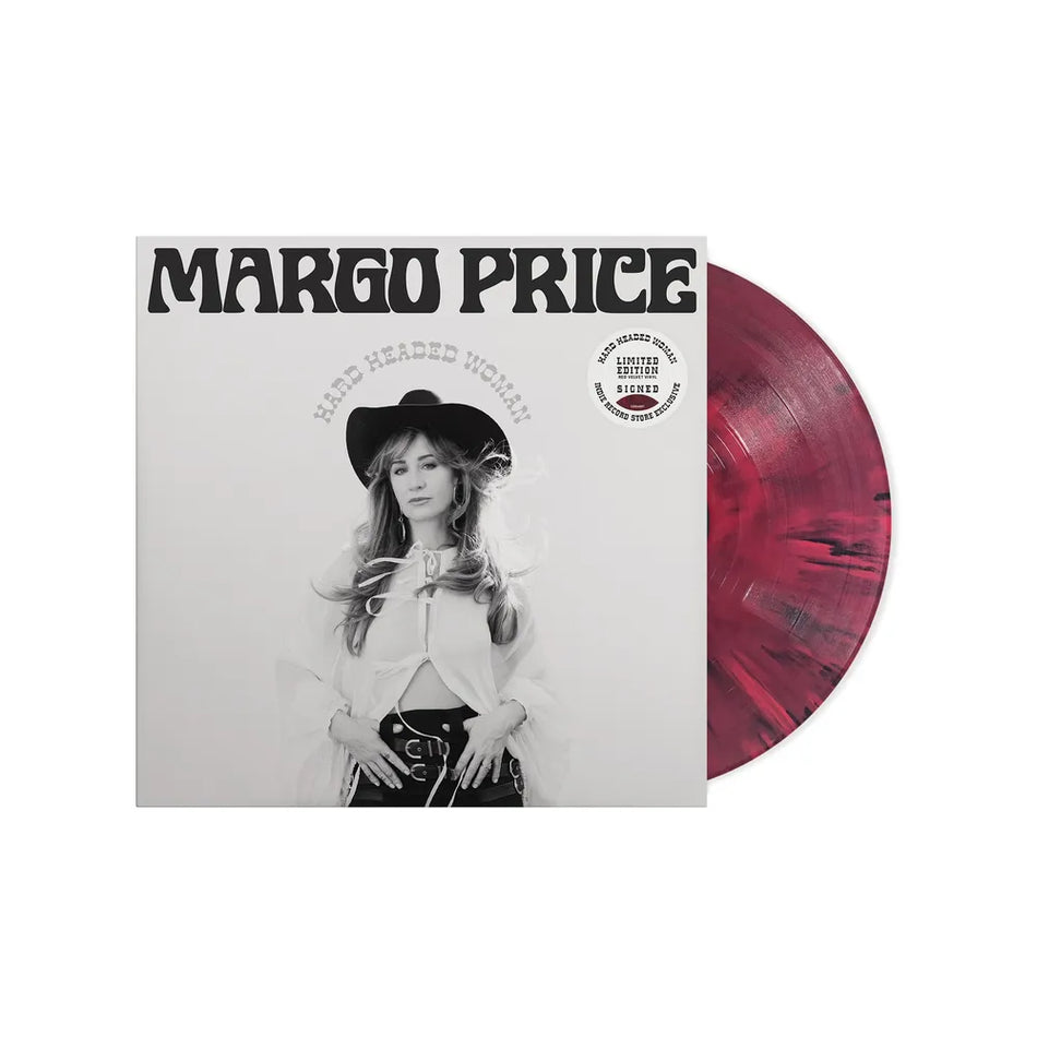 the album cover for Margo Price - Hard Headed Woman [Indie Exclusive Autographed Red Velvet LP]
