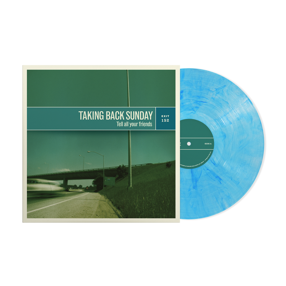 the album cover for Taking Back Sunday - Tell All Your Friends -  [Indie Exclusive Maelstrom LP]