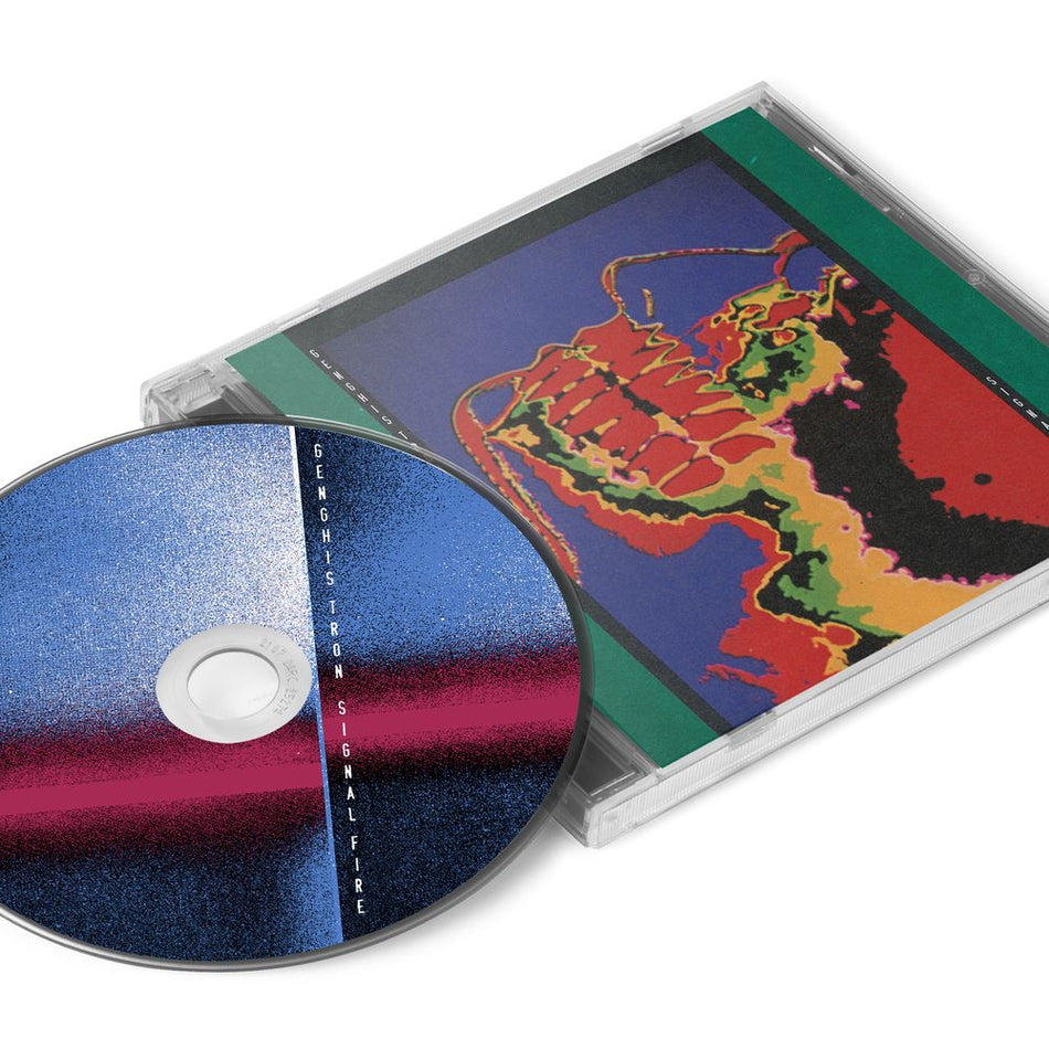 the album cover for Genghis Tron - Signal Fire