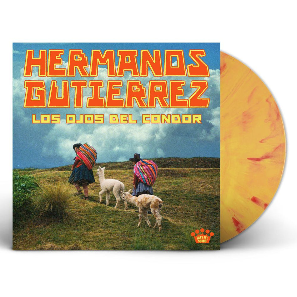 the album cover for Hermanos Gutierrez - Los Ojos Del Condor [Indie Exclusive Solar Flare]