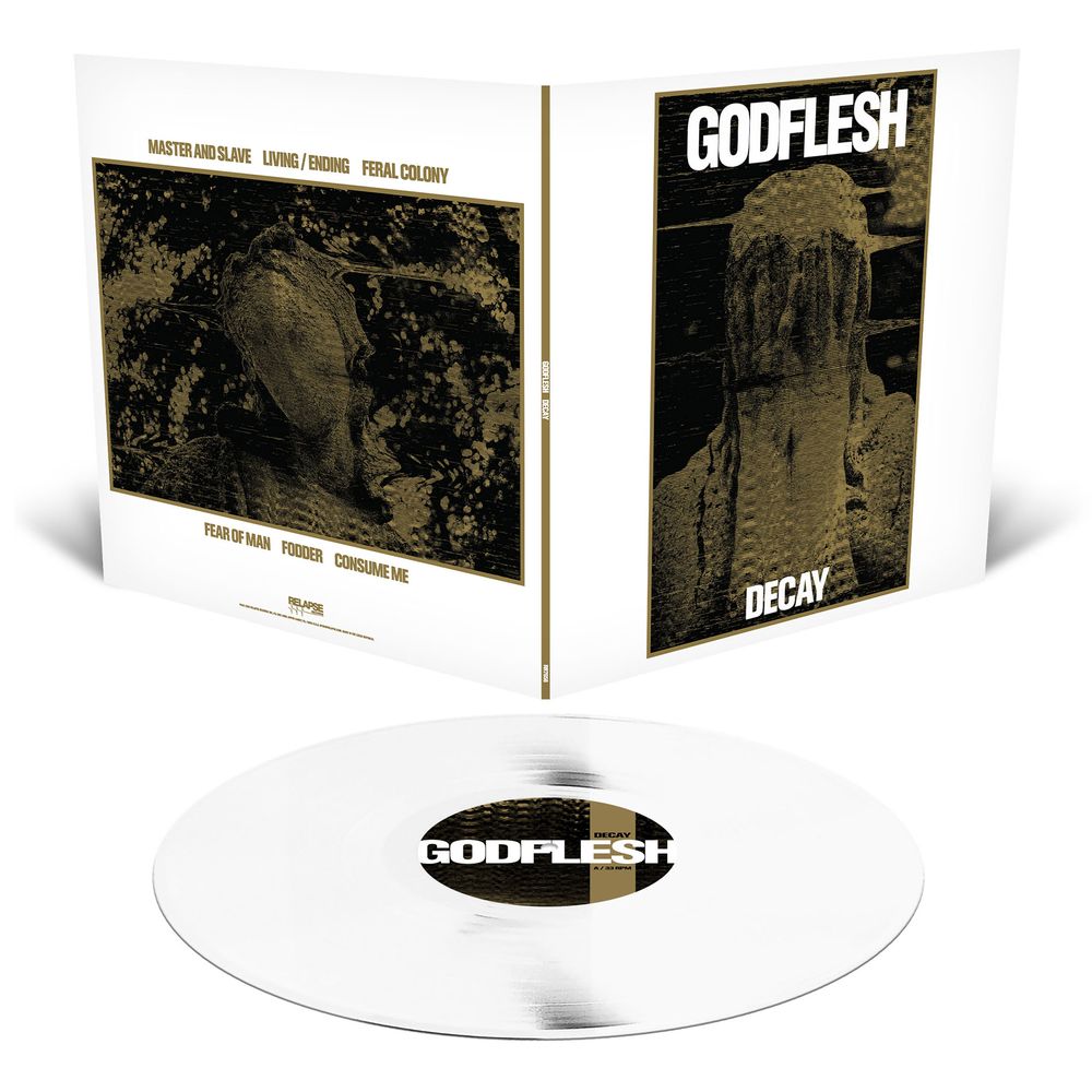 the album cover for Godflesh - Decay [White]