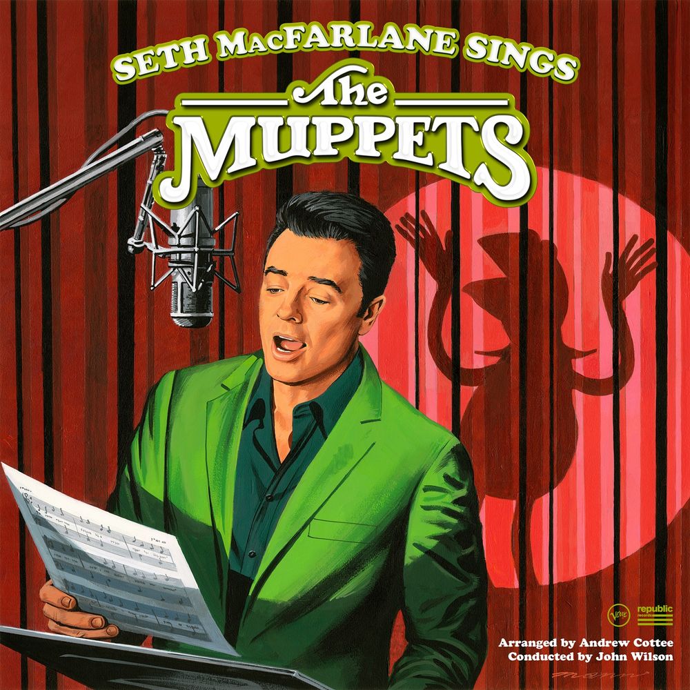 the album cover for Seth MacFarlane - Seth MacFarlane Sings the Muppets