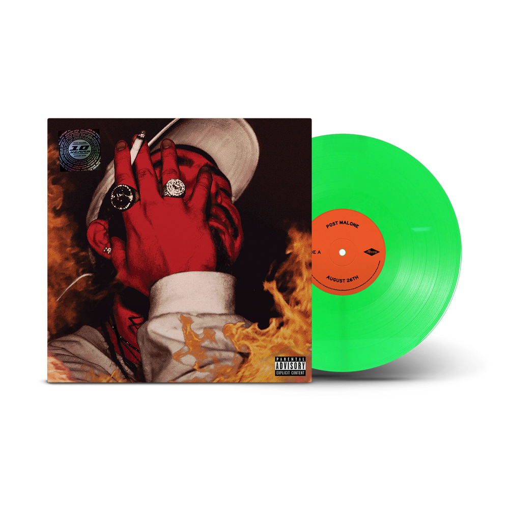 the album cover for Post Malone - August 26 [Indie Exclusive Spring Leaf Green]