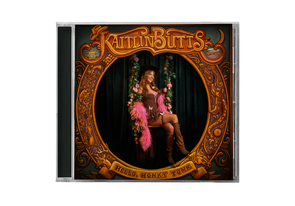 the album cover for Kaitlin Butts - Hello, Honky Tonk