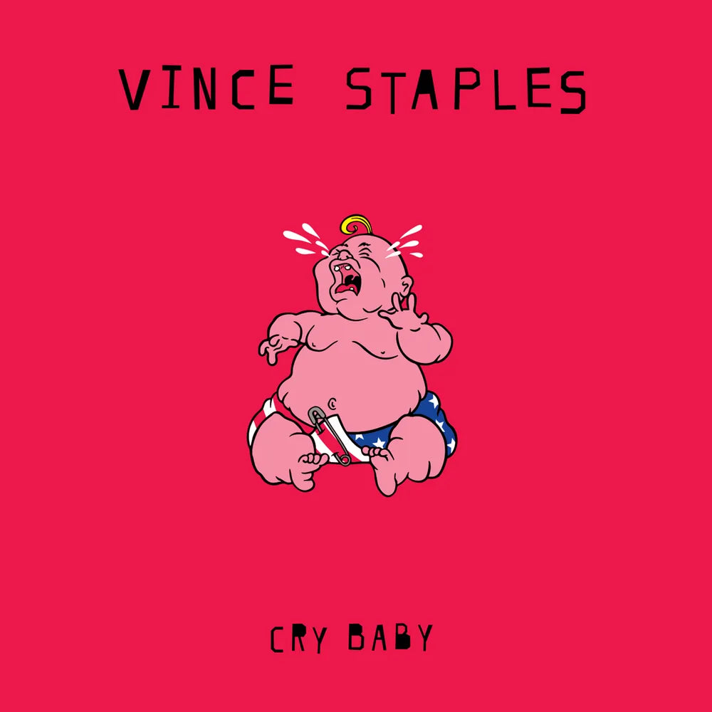 the album cover for Vince Staples - Cry Baby [UK Edition Baby Blue]
