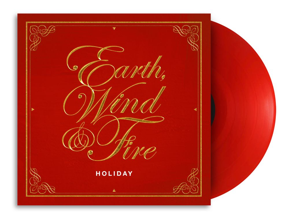 the album cover for Earth, Wind & Fire - Holiday [Translucent Ruby]
